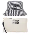 Miu Miu Reversible Bucket Hat Set