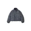 Miu Miu Check-pattern Reversible Jacket In Blue