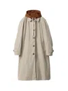 Miu Miu Reversible Coat In Gray