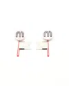 Miu Miu Rhinestone Clip-on Earrings In Pink