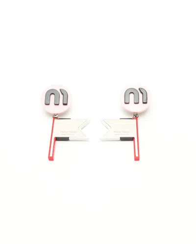 Miu Miu Rhinestone Clip-on Earrings