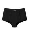 Miu Miu Rib Knitted Boxer Shorts In Black