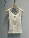 Miu Miu Ribbed Jersey Tank Top In Multi