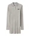 Miu Miu Minikleid Aus Geripptem Strick In Gray