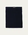 Miu Miu Ribbed Knit Tights In Navy