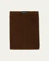 Miu Miu Ribbed Knit Tights In Tabacco