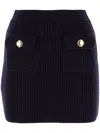 Miu Miu Minirock Aus Wolle In Blue