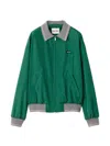 Miu Miu Technical Poplin Bomber Jacket In Green