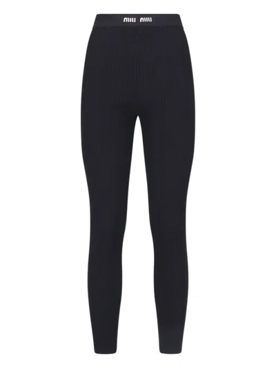 MIU MIU RIBBED PANTS