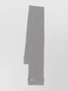 Miu Miu Ribbed Scarf In Soft Fabric