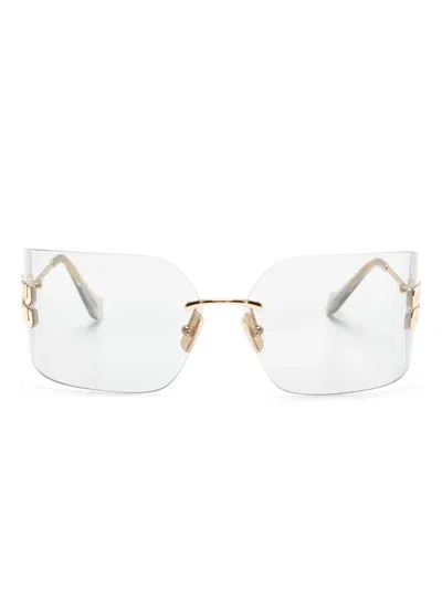 Miu Miu 54ys Rimless In Gold