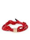 Miu Miu Cord And Nylon Bracelet
