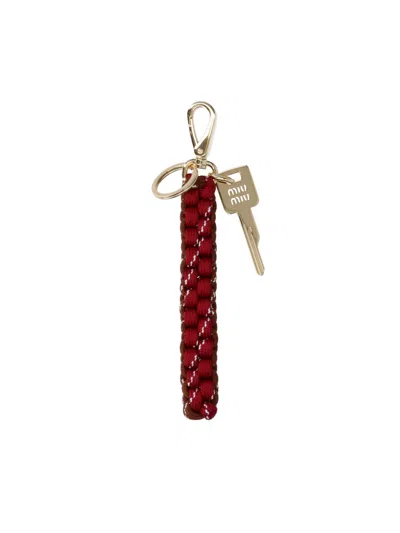 Miu Miu Rope Keyring Trick In Brown