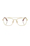 Miu Miu Round Eyeglasses In Gold