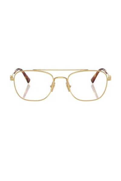 Miu Miu Round Eyeglasses In Gold