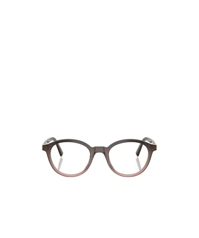 Miu Miu Round Flat Mirror In Brown