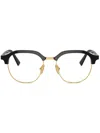 Miu Miu Round-frame Glasses In Black