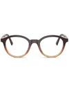 Miu Miu Round-frame Glasses In Brown