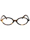 Miu Miu Havana Miele Acetate Glasses In Multi