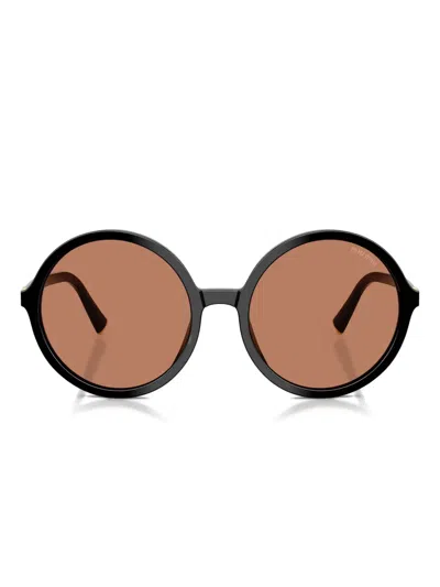 Miu Miu 0mu B02s Miu Regard 16k90q Nero Sunglasses In Black
