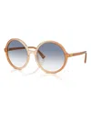 Miu Miu Round-frame Sunglasses In Brown