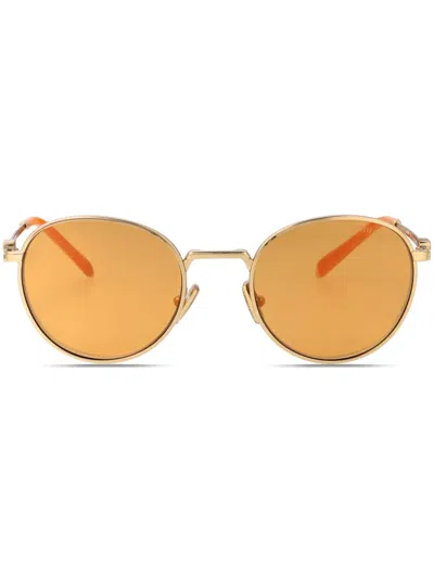 Miu Miu 0mu 55zs Sunglasses In 5ak40d Gold