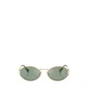 Miu Miu Round-frame Sunglasses In Green