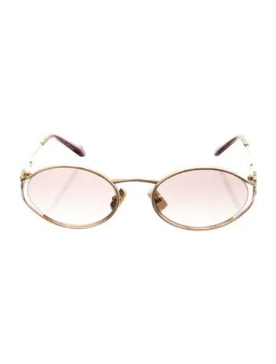 Pre-owned Miu Miu Round Gradient Sunglasses
