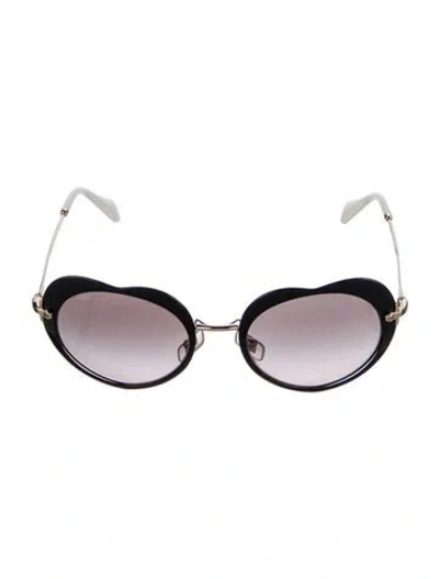 Pre-owned Miu Miu Round Gradient Sunglasses In Multi