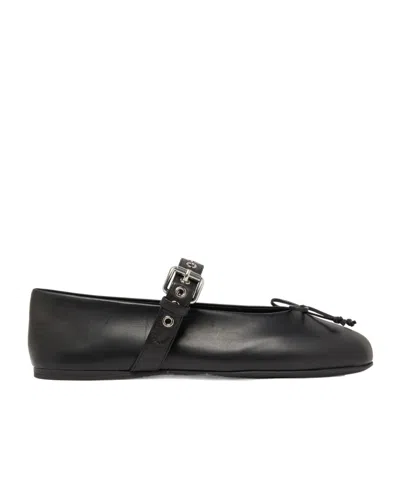 MIU MIU ROUND HEAD BALLET FLATS