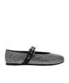 Miu Miu Flats In Black