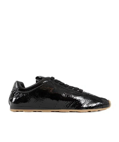 Miu Miu Round-head Sneakers In Black