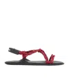 Miu Miu Nastro Cross Rope Grip-strap Sandals In Black