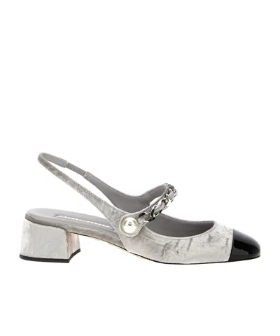 Miu Miu Round Toe High Heel Sandals