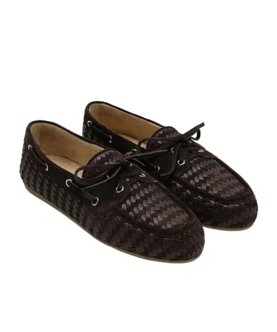 Miu Miu Round Toe Loafers In Black