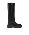 Miu Miu Round-toed Boots In Black