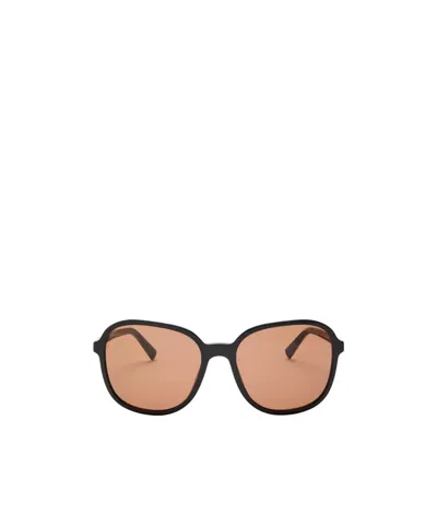 Miu Miu Rounded-corner Rectangular Sunglasses In Nude