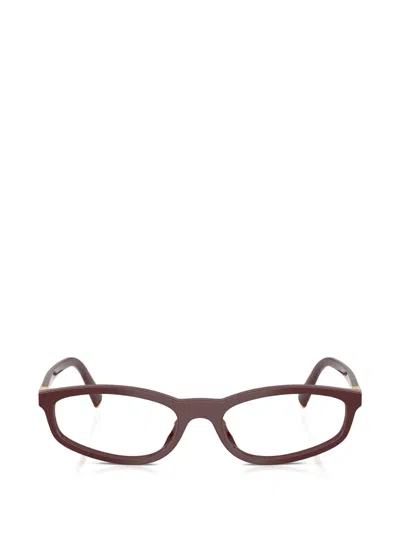 Miu Miu Round-frame Glasses In Brown