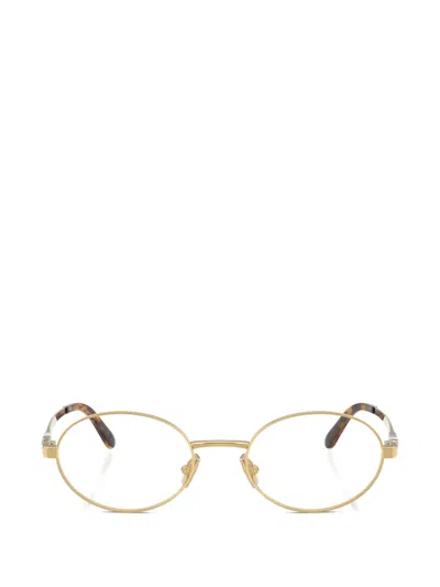 Miu Miu Round-frame Glasses In Gold