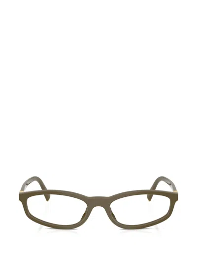 Miu Miu Round-frame Glasses In Green