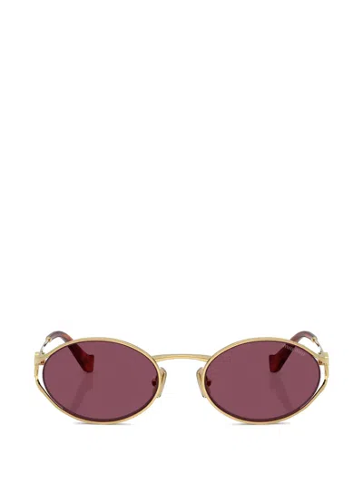 Miu Miu Ottone Metal Sunglasses In Transparent