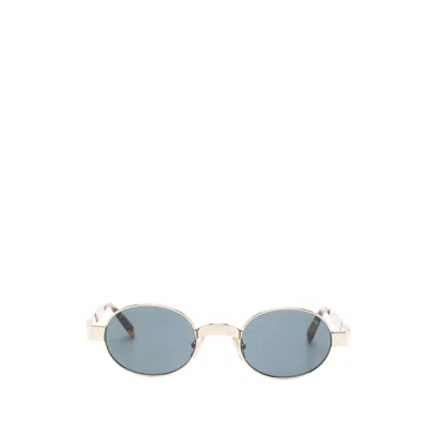 Miu Miu Round-frame Sunglasses In Gold