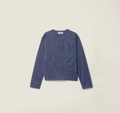 Miu Miu Jersey In Blue