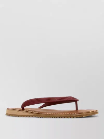 Miu Miu Rubber Thong Sandals Open Toe Design In Multi