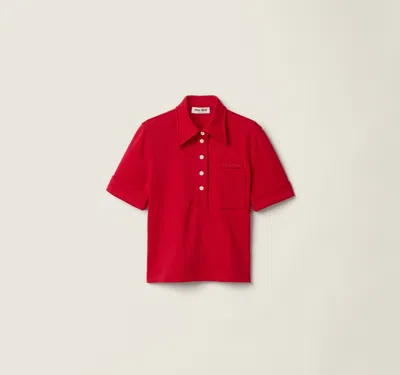 Miu Miu Top In Red