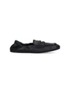 Miu Miu Women Logo Motif Leather Loafers In Black