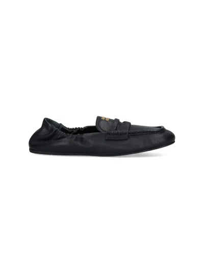 MIU MIU 'RUCHES' LOAFERS