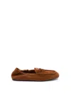Miu Miu Loafers With Back Elasticated Detail In Brown
