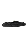 Miu Miu Women Logo Motif Leather Loafers In Black