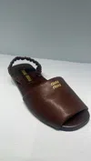 Miu Miu Ruches Nappa Leather Sandals